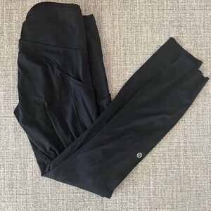 LULULEMON FAST & FREE LEGGINGS | size 6 | black | 25” inseam